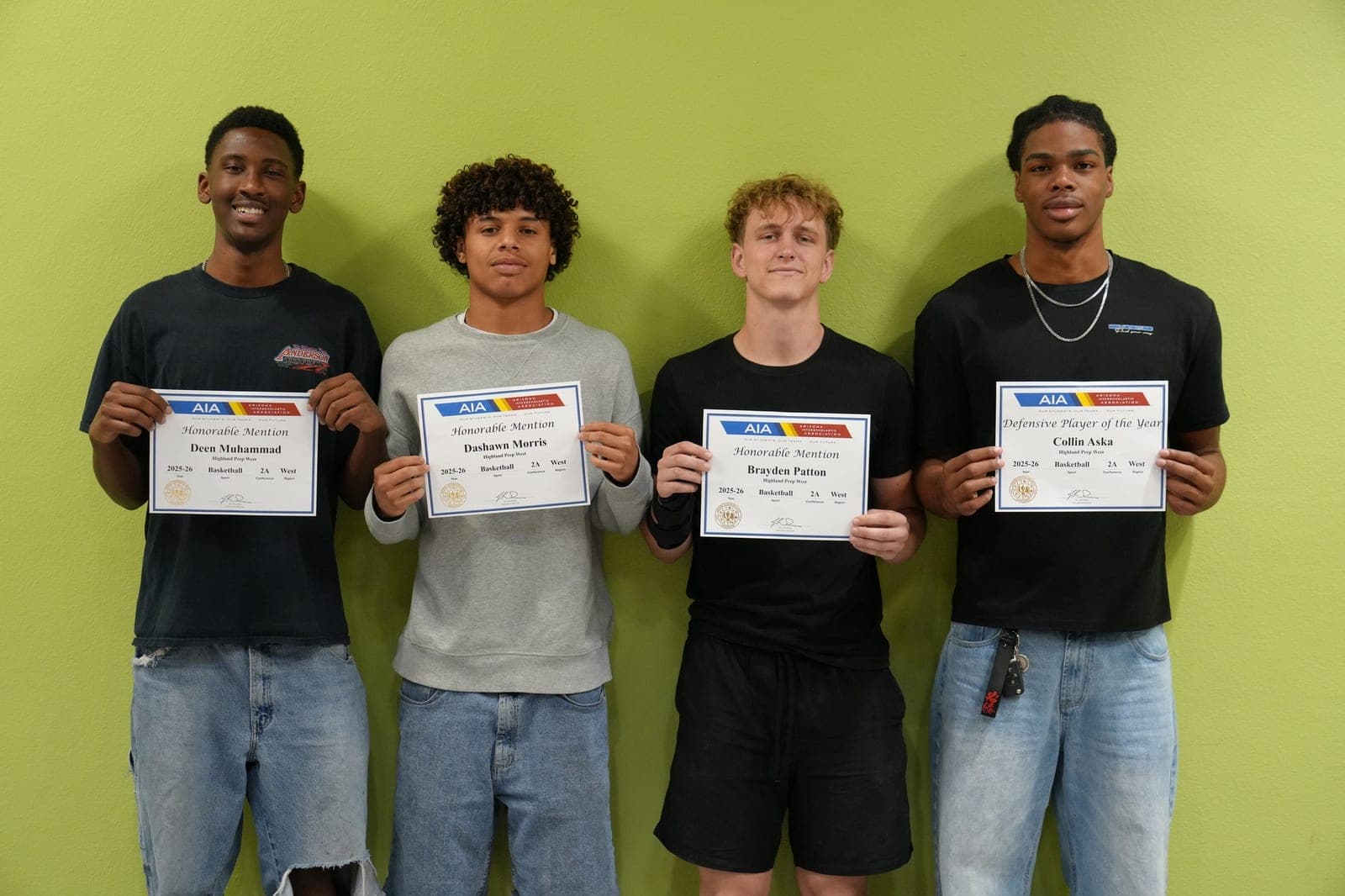 Highland Prep West student-athletes recognized for their achievements