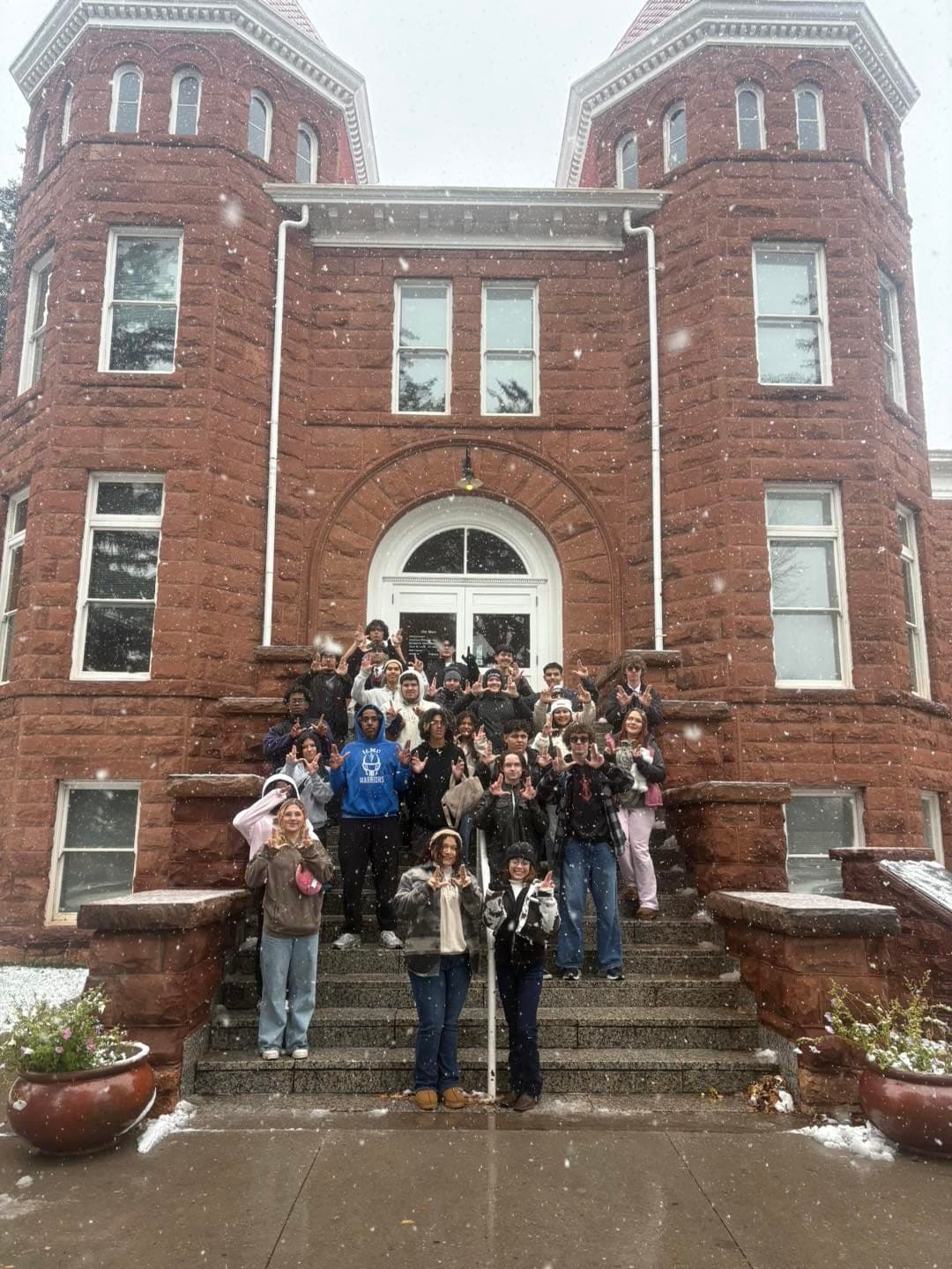 Highland Prep West students on a college visit to Northern Arizona University